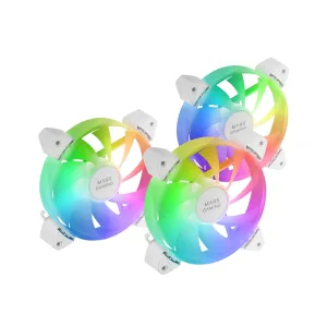 Mars Gaming MF-3AR 3-in-1 120mm ARGB Frameless Fan Kit - White