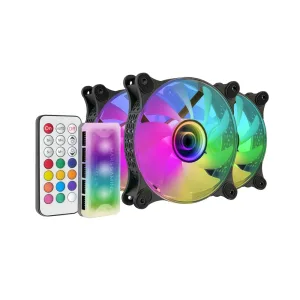 Mars Gaming MF-3DKIT – 3x12cm Infinite Mirror ARGB Fans