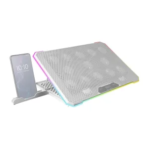 Mars Gaming MNBC13 ARGB Notebook Cooler & Stand – White