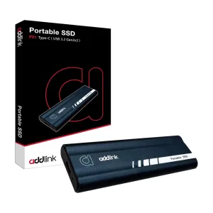 Addlink 1TB Portable SSD (With TC to TC Cable)
