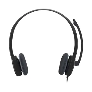 Logitech H151 Wired Headset – Black